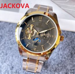 Top Brand Super Gift Mens Watches 43mm Automatic Mechanical Watch Solid Full Fine Stainless Steel Sapphire WristWatches luminous montre de luxe