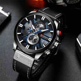 CURREN Men Watches Fashion Quartz Wrist Watches Men's Military Waterproof Sports Watch Male Date Clock Relogio Masculino 210804