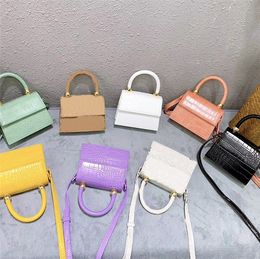 2021 girls designer handbag fashion woman candy Coloured mesenger bags kids casual sinlge shoulder bag lady mini purse F224