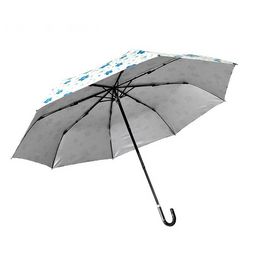 Brand Quality Lady Fashion Sun Protection Summer Uv Umbrella Parasol 3 Folding Windproof Umbrella Rain WomenParasol