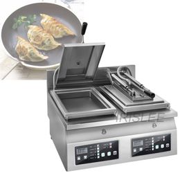 Commercial Dumpling Frying Machine Desktop Electric Single-pot Double-pot Fried Dumpling Furnace