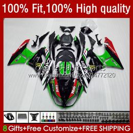 OEM Body For KAWASAKI NINJA ZX600C ZX 6R 600 CC 6 R 636 2009 2010 2011 2012 13No.110 ZX600 ZX636 ZX-6R 2009-2012 ZX-636 600CC ZX6R 09 10 11 12 Injection Fairing green factory