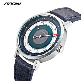 SINOBI New Creative Watch Mens Sports Watches Man's Quartz Wrist Watch Male Military Clock Casual Mysterious Sky Style Relogio 210329