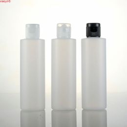 30pcs,250ml PE plastic cosmetic packaging bottles container with flip top cap empty lotion lidhigh qty