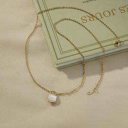 Pendant Necklaces Crystal Shoulder Bag Shell Necklace For Women Chains Choker Jewellery Wholesale
