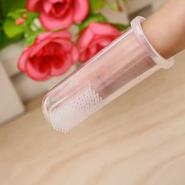 2022 NEW Sale Super Soft Pet Finger Toothbrush Teddy Dog Toothbrush Bad Breath Tartar Teeth Tool Dog Cat Cleaning Supplies Free