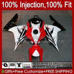 Injection mold Fairings For HONDA CBR 1000 RR CC 1000RR CBR1000RR 06 07 Body 59No.81 100%Fit CBR1000 RR 1000CC 2006 2007 Red white black CBR1000-RR 06-07 OEM Bodywork Kit