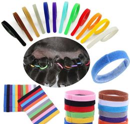 Puppy ID Collars Dog Identification CollarsBand for Whelp Kitten Pet Cat Velvet Practical WLL702