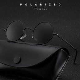 MYT_0279 Brand Designer Round Polarized Sunglasses Men Women Sun Glasses Male Female Metal Frame Eyewear Driving UV400