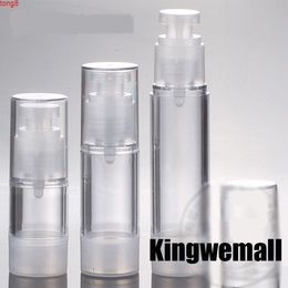 15ml transparent airless vacuum pump lotion bottle used for Cosmetic Containergood qty