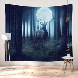 Home Decoration Moon and Sun Abstract Trippy Tapestry Wall Hanging Tapestries 95x73cm