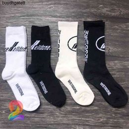 Boxed We11done Socks High Quality Cotton Plush Tube Men and Women Trendy Welldone Star the Same Paragraph Tideksb2