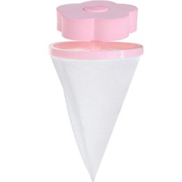 2021 Universal Plastic Filter Bag Decontamination Washer Laundry Cleaning Percolator Mesh Filtering Hair Removal Stoppers Catchers Pink Blue