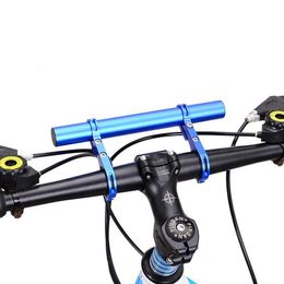 Bike Handlebars &Components Bicycle Handlebar MTB Double Pole Extension Bracket Light Stand Yardstick Phone Cycling Aluminium Alloy Brackets