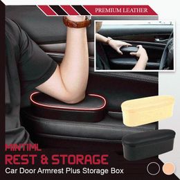 Car Organiser Mintiml Rest Storage Functional Armrests Door Leather Ergonomic Auto Interior Parts Arm Elbow Support Heightening Pad