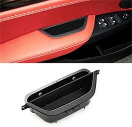Car Door Armrest Covers Driver Side Doors Armrests Handle Storages Compartment Cover Doored Container Storage Box Cover For BMW X3 F25 2010-2016 X4 F26 2014-2017