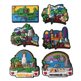 Magnets Giveaways Promotional Custom Logo Design 3d Soft PVC Rubber Magnetic Sticker Customised OEM Travel Souvenir Fridge Magnet