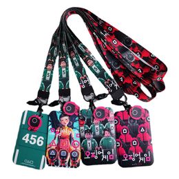 5Pcs/Set Korean Fashion Game NPC Lanyard For Keys ID Card Cover Badge Holder Business Phone Charm Key Lanyard Keychain Accessories