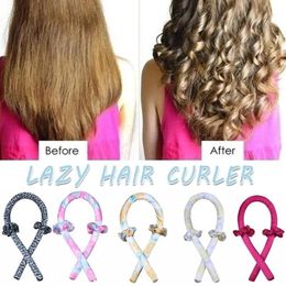 heatless curls Australia - 36 Colors Heatless Hair Curlers, No Heat Silk Curls Headband Soft Foam Hairs Rollers, Curling Ribbon
