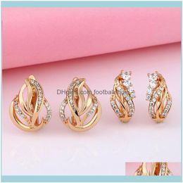 Charm Jewelrydesigners With Copper Micro Inlaid Zircon And Clip Earrings Drop Delivery 2021 8Cfvo