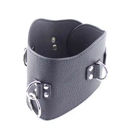 NXY Sex Adult Toy Sodandy Black Slave Collar Pu Leather Choker Bondage Gear Games for Woman Femdom Strap on Erotic s1216