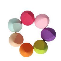 Makeup tools Sponges Powder puff dry wet dual purpose make it rigidly uniform non latex water drop slicing beauty egg cosmetic sponge with oblique section