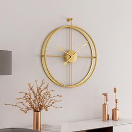 59cm Large Silent Wall Clock Modern Design Clocks For Home Decor Office European Style Hanging Watch