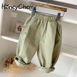 Children's Korean Version Of Hallen Trousers In Spring Harem Pants girl Kids Clothes Baby Girl 210702