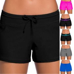 Women's Shorts Summer Women Swimsuit Tankini Swim Mid Waist Refreshing Plus Size Bottom Boardshort Comfortable Mujer