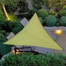 Waterproof Sunshade Canopy Triangle Sun Shade Sail UV Block Sun Shade Sail for Patio Outdoor Garden Camping Picnic Y0706