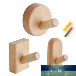 Natural Wooden Hook Coat Keys Hanger Wall Beech Storage Rack Round Entrance Decoration Hooks Factory price expert design Quality Latest Style Original Status