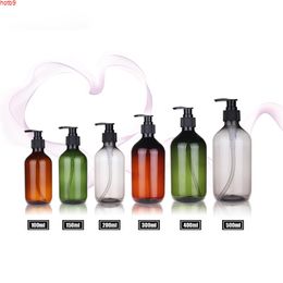 Black Green Gray 100ML 150ML 200ML 300ML 400ML 500ML 10PCS Empty Cosmetic Lotion Pump PET Bottles Packaging Containerhigh qty