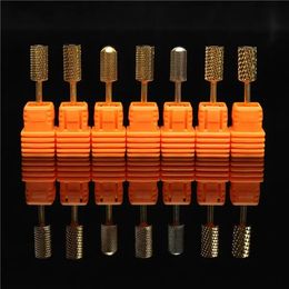 Stainless Steel Smooth Nail Drill Bits Machine Manicure Tools Polish File Grinding 3/32'' - 02