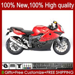 Body + Tank cover For BMW K1200 K 1200 S 1200S 05-10 Bodywork 28No.69 K1200-S K1200S 05 06 07 08 09 10 K-1200S 2005 2006 2007 2008 2009 2010 Factory Red Motorcycle Fairing