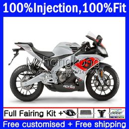 OEM Injection For Aprilia RSV-125 RSV 125 RS 125 RR 125RR RS-125 RS4 12 13 14 15 16 Body 12No.77 RSV125RR Blk silvery RS125 R 12-16 RSV125 2012 2013 2014 2015 2016 Fairing