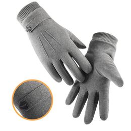 Five Fingers Gloves Winter Warm Men For Women Anti-slip Windproof Touch Screen Breathable Glove Sports Riding Skiing