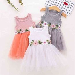 Dress Spring Summer Baby Clothes Flowers Children's Dresses Girls Party Clothing For 210528