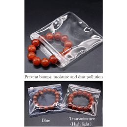 Transparent PVC Jewellery Bags Clear High Transmittance Zip Lock Earring Pendant Necklace Bracelet Storage Holder 100pcs/lot Sealing bag