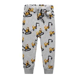 Jumping Baby Boys Pants Kids Harem pants Autumn thick animal dinosaur Cotton car Children Trousers for boys long 210529