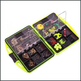 Fishing Sports & Outdoorsfishing Aessories 184Pcs Tackles Box Set Beads Lure Bait Jig Hook Swivels Tackle With 24 Compartments Outdoor Drop