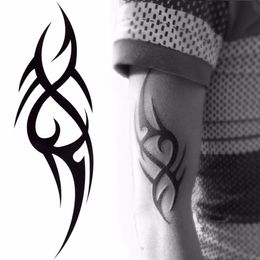 2021 Hot Black Temporary Tattoo Body Art Tattoos 3D Waterproof Sticker For Men And Woman Full Arm Leg
