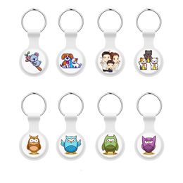 Airtag Silicone Protective Cases Cartoon Anime Printing for Apple Airtags Positioning Tracker Anti-lost Tide Brand 30 Colors