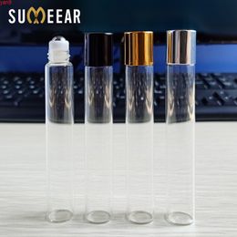 50 Pieces/Lot Perfume Bottles Packing box With Roll On Empty Cosmetic Essential Oil For Travel Steel Ball Bottlehigh qty