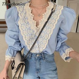 Blusa cuello en V aplique crochet AA | Etoile