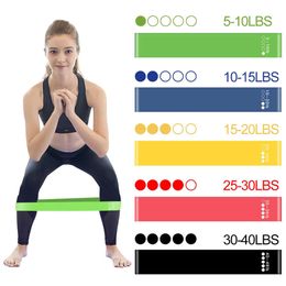 Yoga Resistance Rubber Bands Fitness Elastic Bands 0.35-1.1mm Gym Strength Training Pilates Latex Elastic Bands Indoor Equipment