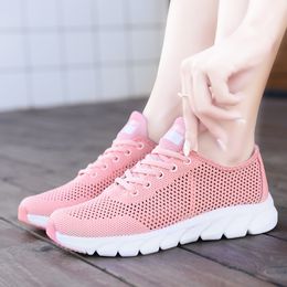 Top Fashion 2021 For Mens Women Sports Running Shoes High Quality Solid Colour Breathable Outdoor Runners Pink Knit Tennis Sneakers SIZE 35-44 WY30-928