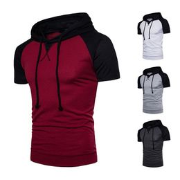 Men's Hoodies & Sweatshirts Summer Design Hooded Casual Short-sleeved Fashion