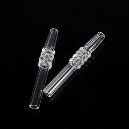 Portable Smoking 10MM Male Interface Quartz Nails Replaceable Tip Straw Innovative Design Wig Wag Holder For Glass Bong Hookah Silicone Tube Oil Rigs Accessories