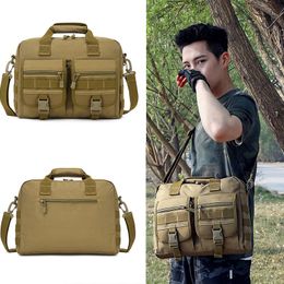 Outdoor Bags 600D Nylon Camping Handbags Men Tactical Shoulder Camouflage Military Trekking Bag Women Crossbody Hiking Travel Backpack XA828
