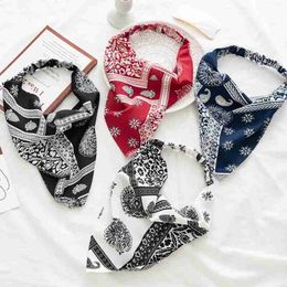 Fashion Bohemia Print Bandana Elastic Hair Bands For Women Scarf Hair Headwrap Turban Headband Wrist Headwear Hair Accessories